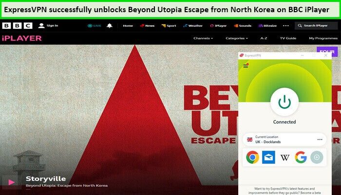 Express-VPN-Unblocks-Beyond-Utopia-Escape-from-North-Korea-in-USA-on-BBC-iPlayer