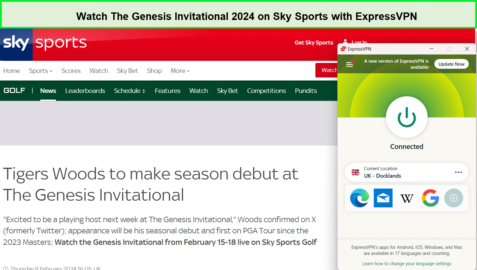 Watch The Genesis Invitational 2024 in New Zealand on Sky Sports