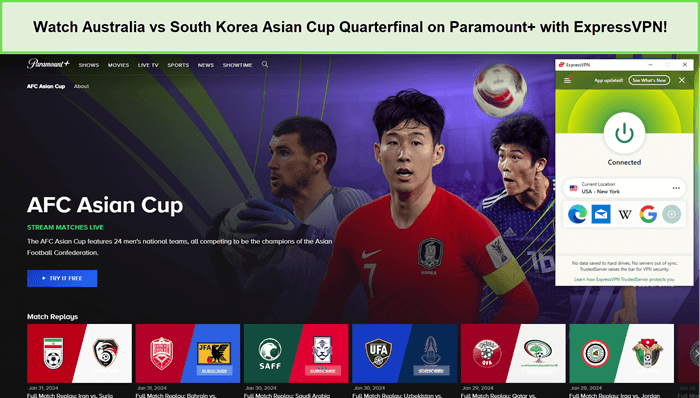 Watch-Australia-vs-South-Korea-Asian-Cup-Quarterfinal-in-South Korea-on-Paramount-with-ExpressVPN